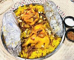 سدر مشكل مندي دجاج وحنيذ| (No.6) Mixed Dishes Of Haneeth & Mandi Chicken