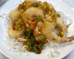Fried Shrimp with Chili Sauce (깐풍새우)