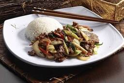 Assorted Beef and Vegetables with Steamed Rice (소고기 덮밥)
