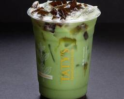 Okinawa Matcha Milk Tea w/ Coffee Jelly 24oz