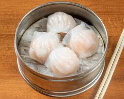 Steamed Shrimp Dumplings (4 pcs) 珍寶蝦餃皇(4)