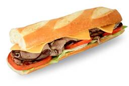 #25 Roasted Beef Cheese Baguette