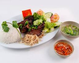 Com Bi Cha Thit Nuong (grilled Pork)