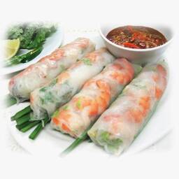Shrimp & Pork Spring Roll - Goi Cuon Tom Thit (4 Rolls)