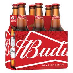 Budweiser Bottles - 12oz Bottle/6 Pack