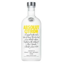 Absolut Citron Vodka - 750ml/Single