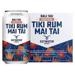 Cutwater Tiki Rum Mai Tai - 12 oz Cans/4 Pack