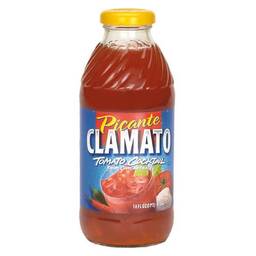 Clamato Picante Tomato Cocktail Juice - 16 oz Bottle/Single