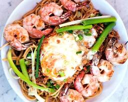 Garlic Noodles with Shrimp