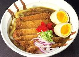 Pork Katsu Curry Udon with Egg