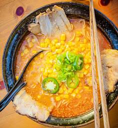 Spicy Garlic Butter Corn Miso Ramen