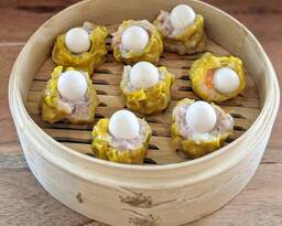 Shu Mai with Quail Egg