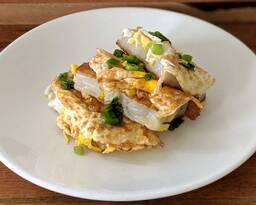 Turnip Cake with Egg