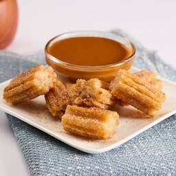 Churro Bites with Dulce de Leche Sauce