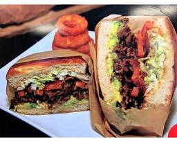 #5 Avocado teriyaki beef and bacon sandwich